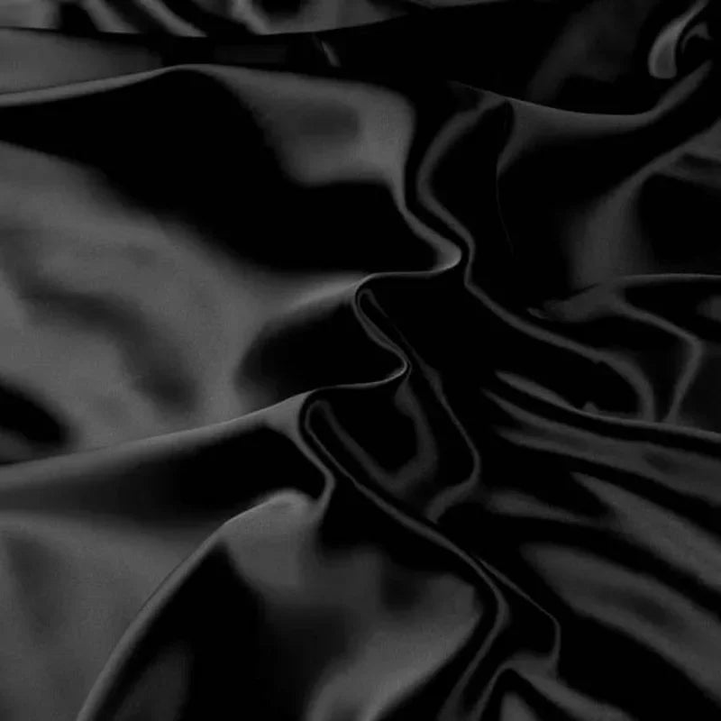 45'' Wide 16MM Solid Color Silk Crepe Plain Fabric by Yard for Summer Spring Red Blue White Dress Shirt Clothes Cheongsam Pajamas DIY Sewing Material SC019