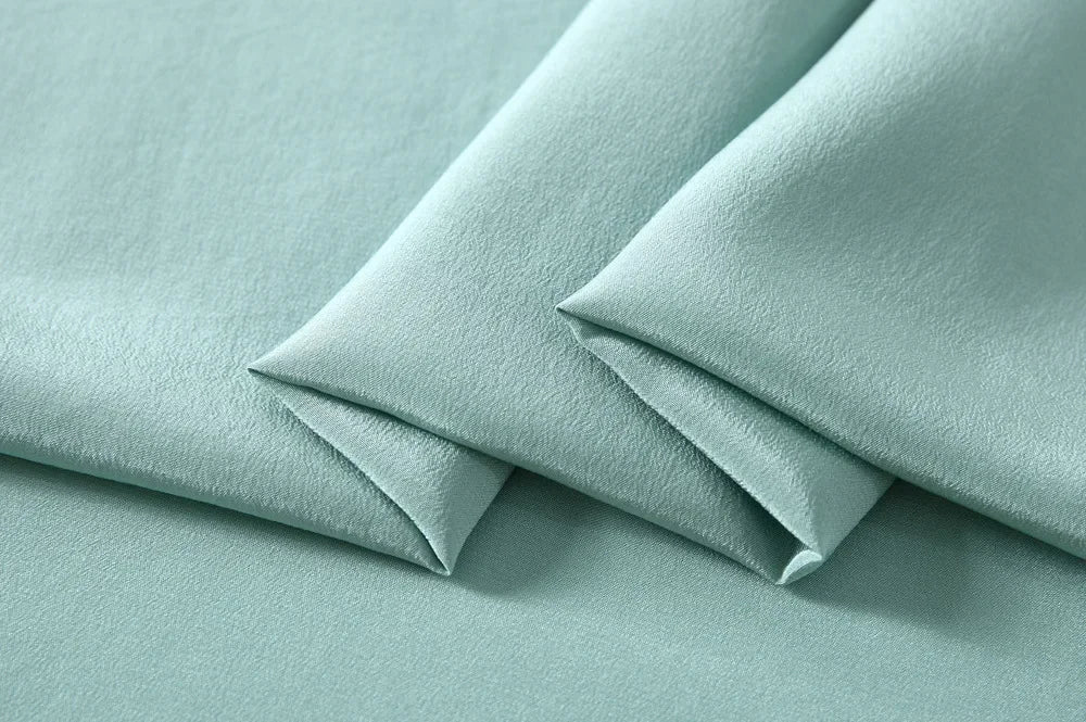 45'' Wide 16MM Solid Color Silk Crepe de Chine Fabric for Summer Soft Dress Shirt Clothes Cheongsam DIY Sewing Material Y051