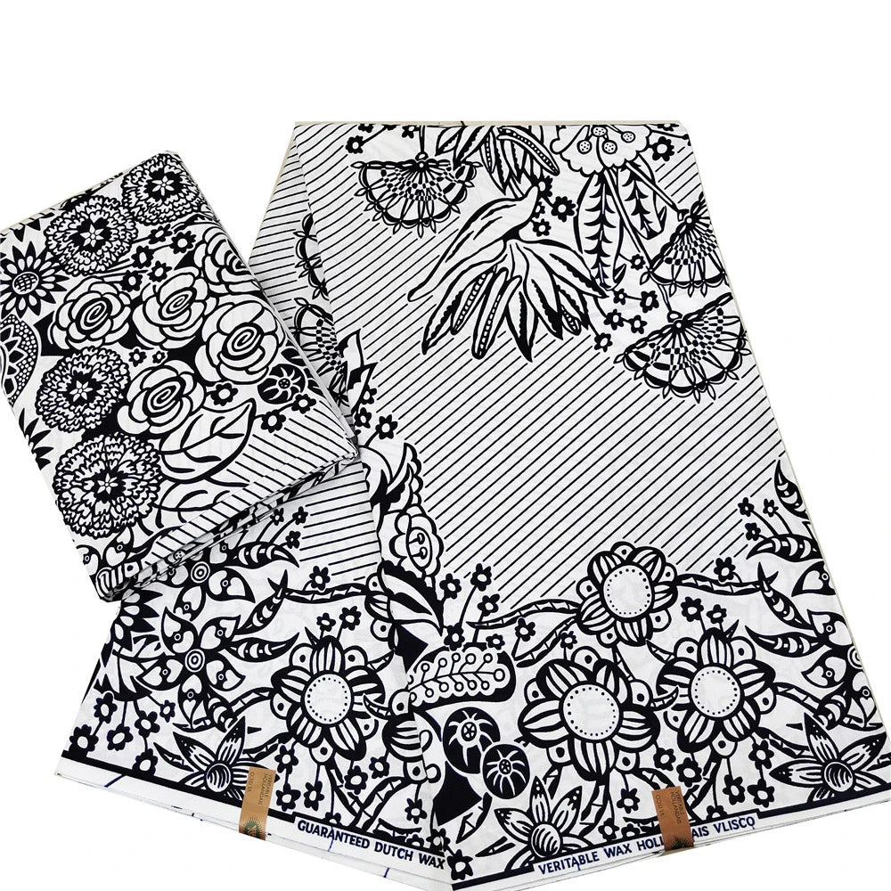 14 Patterns Prints,100% Cotton Wax Batik Fabric with African Style for Sewing Summer Clothing Sofa Curtains-6 Yards Long R1116