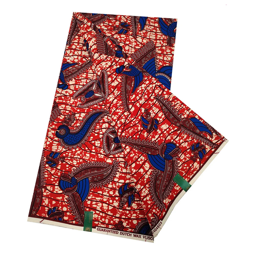 16Patterns Geometry Plants Print,African Wax Fabric for Summer Clothing-100% Cotton Batik Material,6 Yards Long,115CM Wide R1064