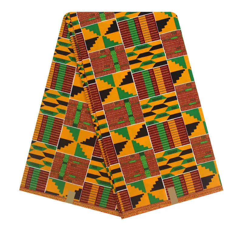 115CM Wide Special Square Printed African Wax Fabric,100% Cotton 40*40Yarns Cotton Batik Fabric for Clothes Pants Sofa DIY R885