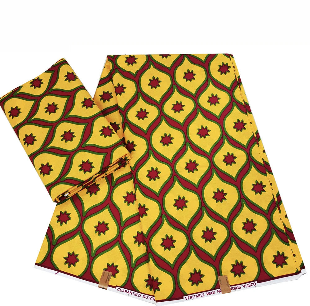 14 Patterns Prints,100% Cotton Wax Batik Fabric with African Style for Sewing Summer Clothing Sofa Curtains-6 Yards Long R1116