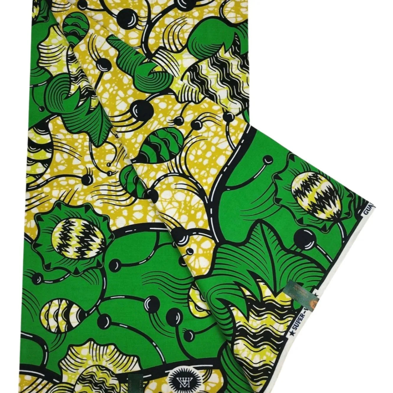 6 Yards Long,4 Colors,Cotton African Wax Batik Fabric,Ideal for DIY Sewing Cushion Covers Sofa Upholstery Summer Dress Pants Clothes R1208