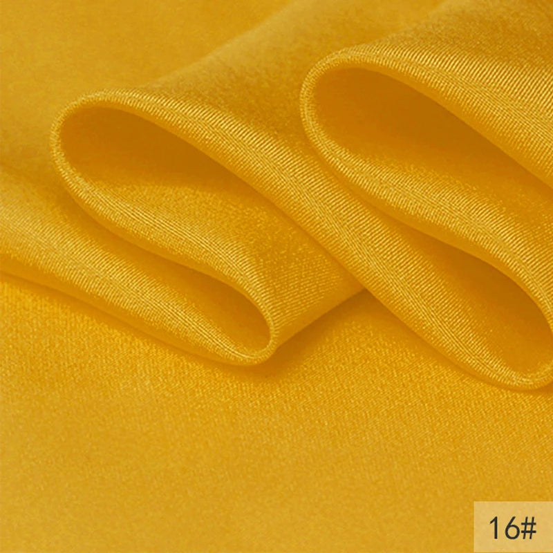 40Colors!45'' Wide 8MM Thin Solid Color Silk Fabric for Summer Dress Cheongsam Pants Pajamas Thin Silk Fabric by Yard DIY Sewing Material F129