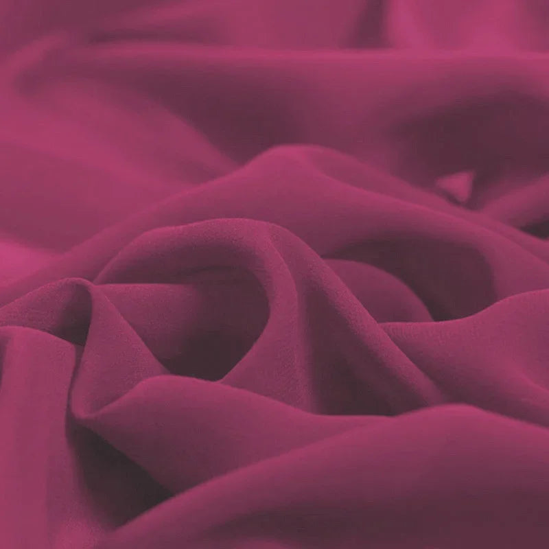 96 Colors! 55'' Wide 10MM Solid Color Thin Silk Georgette Fabric by Yard for Summer one-piece dress Shirt Clothes DIY Sewing Material F071