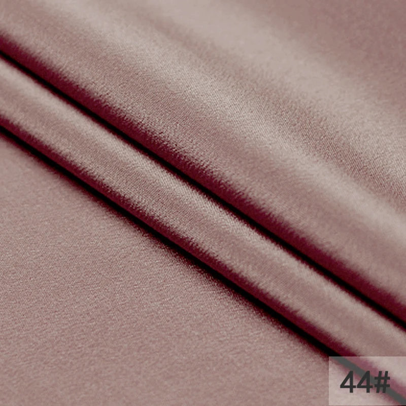 44Colors!114CM Wide 16MM Solid Color Silk Crepe de Chine Fabric for Summer Spring Dress Cheongsam Thin Soft Silk Fabric DIY Sewing Material F119