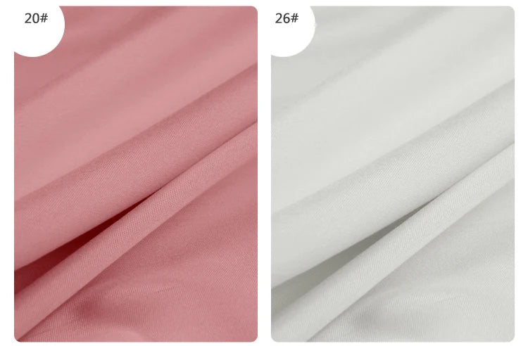 10 Colors!55'' Wide 35MM Solid Color Heavy Silk Wool Twill Fabric by Yard for Autumn Winter Dress Jacket Clothes Pants DIY Sewing Material F073