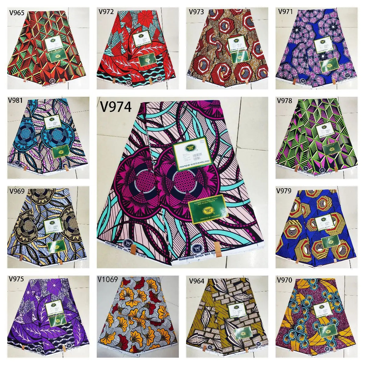 115CM Wide 6Yards Long,African Printed Wax Fabric,Cotton Batik Fabric for DIY Sewing Cushion Clothes Curtain 13 Patterns Available R736