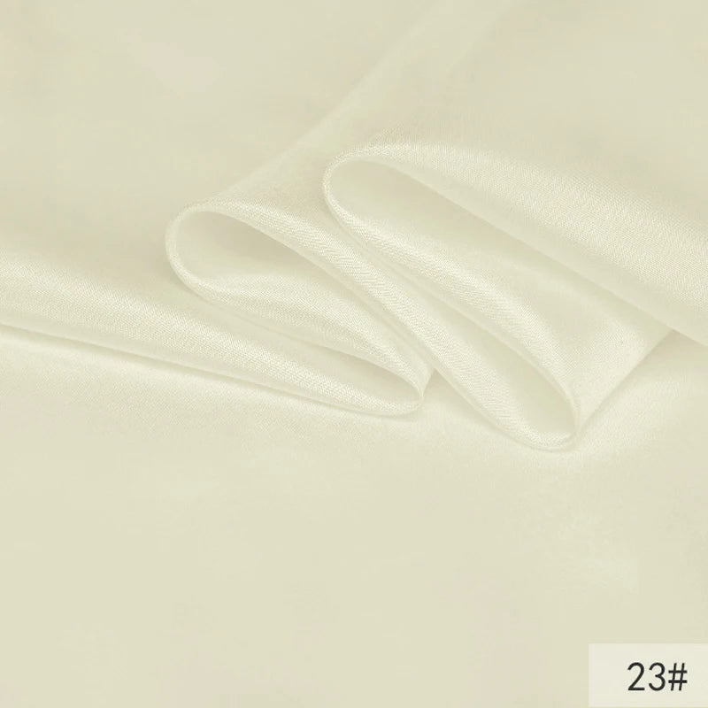 40Colors!45'' Wide 8MM Thin Solid Color Silk Fabric for Summer Dress Cheongsam Pants Pajamas Thin Silk Fabric by Yard DIY Sewing Material F129