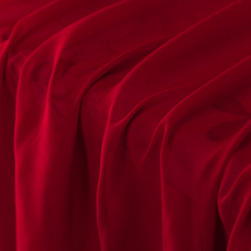 96 Colors! 55'' Wide 10MM Solid Color Thin Silk Georgette Fabric by Yard for Summer one-piece dress Shirt Clothes DIY Sewing Material F071
