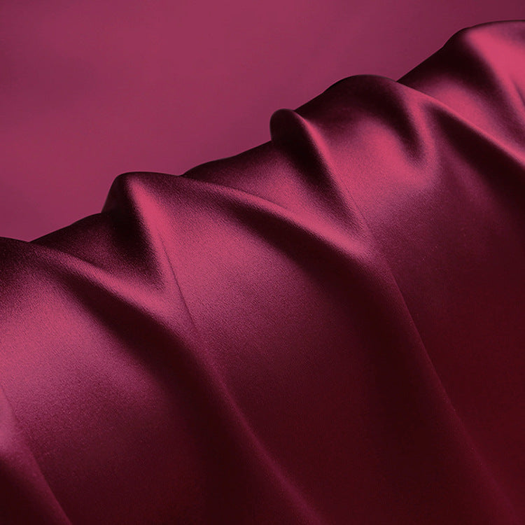96 Colors Available 45'' Wide 16MM Thin Black White Silk Crepe Plain Fabric,Solid Color DIY Sewing Summer Dress Pajamas Material R1212
