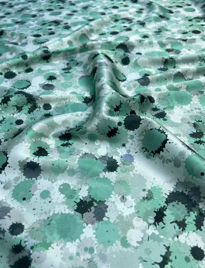 2Patterns Available Soft and Smooth Silk Satin Fabric 140CM Wide 19MM Silk Fabric for Summer Clothing Dress With Prints R351
