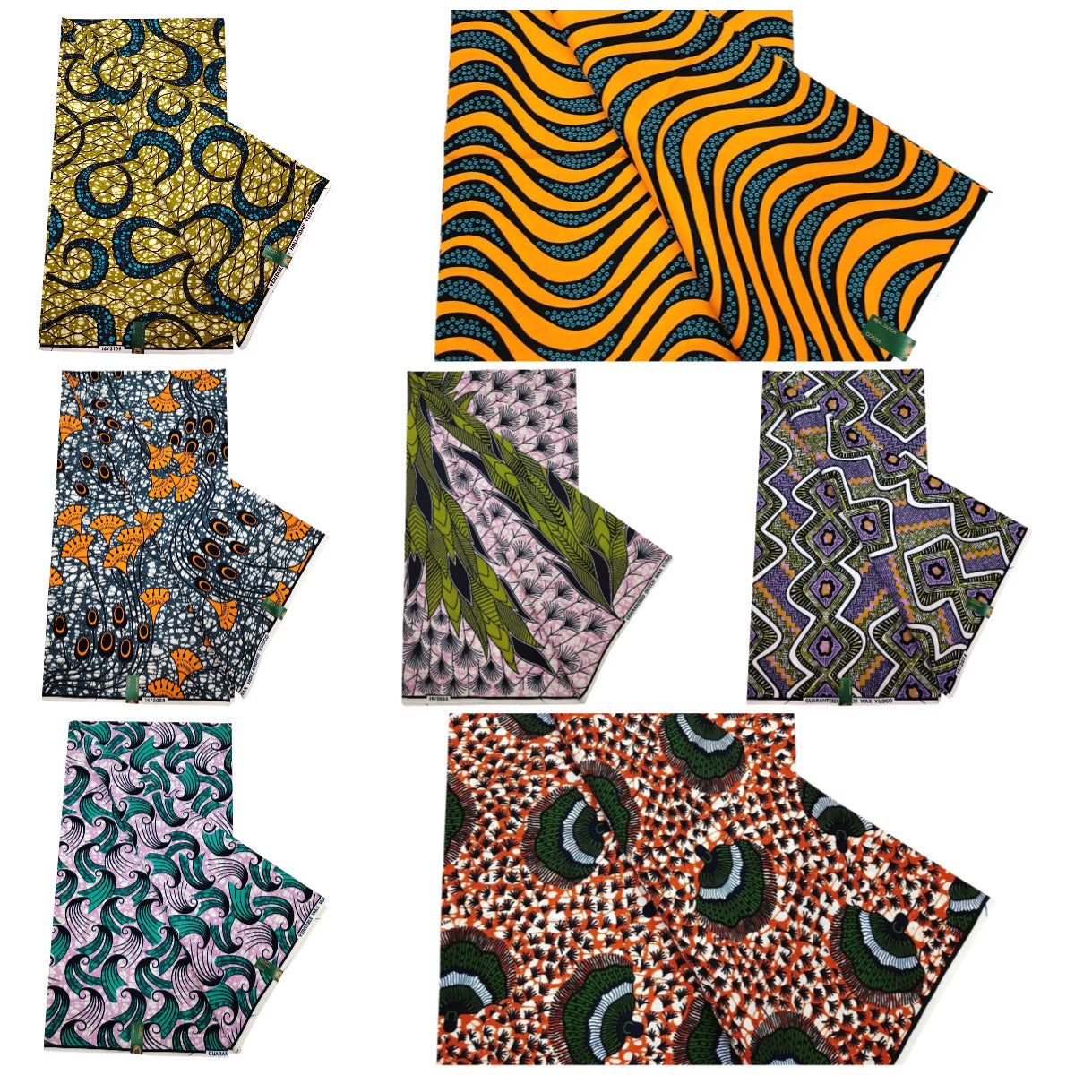 24*24Yarns African Cotton Batik Wax Fabric,115CM Wide Printed Green Design 6Yards Long,Summer Dress Pants Sofa DIY Material R851