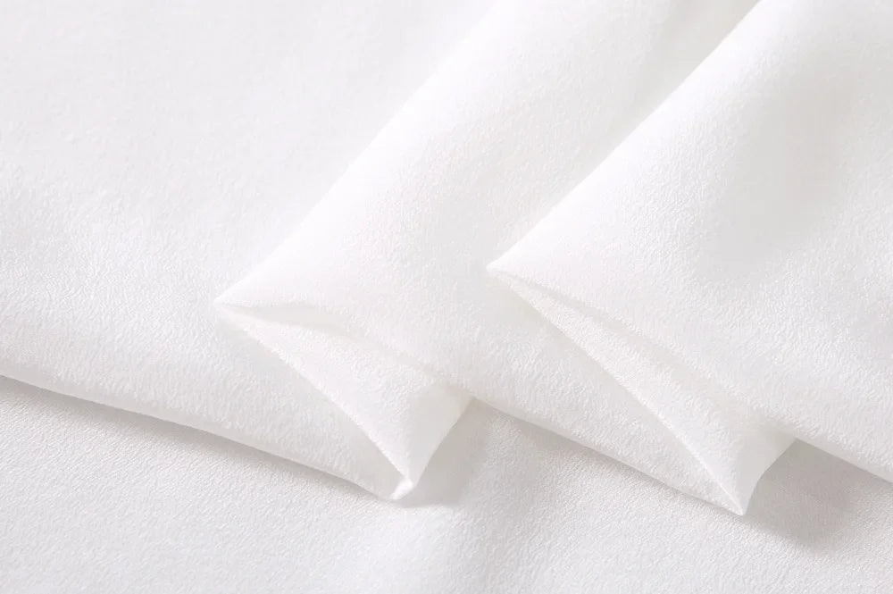 45'' Wide 16MM Solid Color Silk Crepe de Chine Fabric for Summer Soft Dress Shirt Clothes Cheongsam DIY Sewing Material Y051