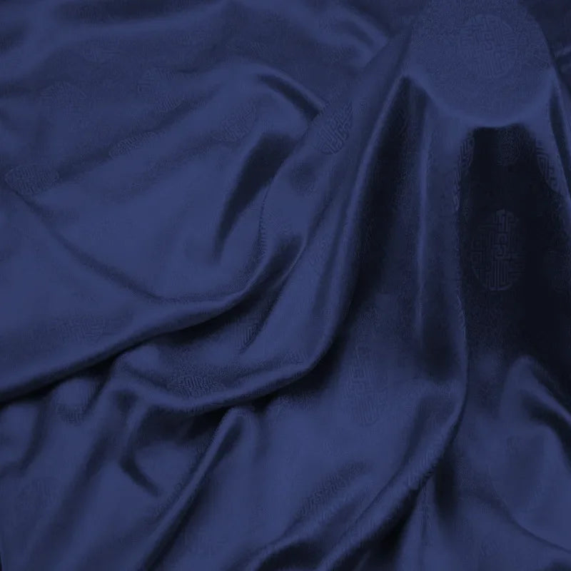 114CM Wide 16MM Chinese Style Jacquard Silk Satin Fabric for Summer one-piece dress Shirt Clothes DIY Sewing Material F062