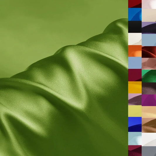 Solid Color Heavy Silk Crepe Plain Fabric by Yard for Spring Autumn Summer Jacket Dress Pants Suit,DIY Sewing 45'' Wide 30MM Thick 96 Colors R1211