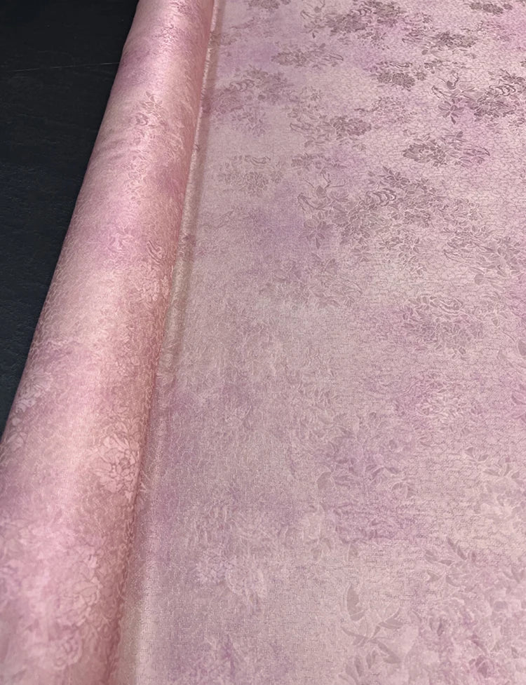 3 Colors! 45'' Wide 22MM Thickness Chinese Style Jacquard Silk Fabric by Yard for Summer One-piece Dress Clothes Pants Double-faced Silk DIY Sewing Material D1539