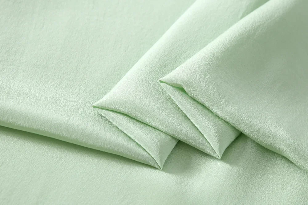 45'' Wide 16MM Solid Color Silk Crepe de Chine Fabric for Summer Soft Dress Shirt Clothes Cheongsam DIY Sewing Material Y051