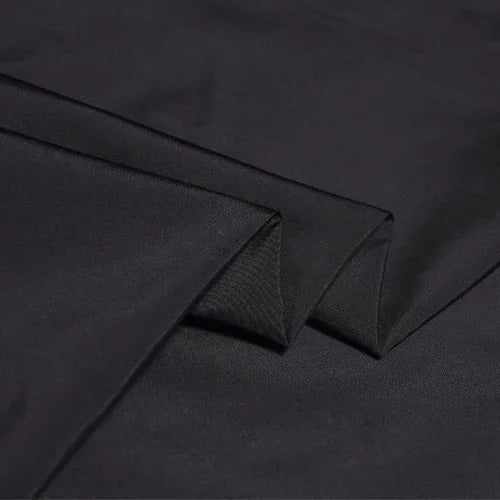 53'' Wide 127G/M Gray Black Solid Color Dupion Silk Fabric by Yard for Summer and Spring Suit Dress DIY Sewing Material C016