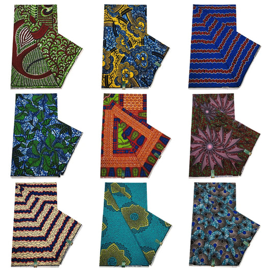 Special Horse Ball Print African Wax Fabric,High Quality Cotton Batik Fabric for DIY Sewing Summer Clothing Dress Pants Cushion,6Yards Long R790