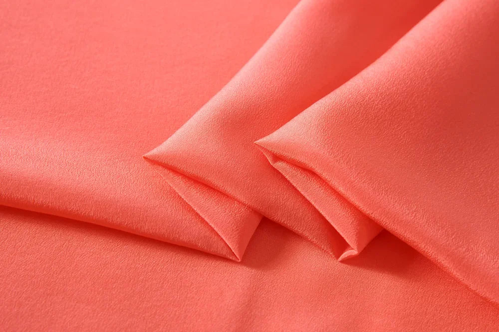 45'' Wide 16MM Solid Color Silk Crepe de Chine Fabric for Summer Soft Dress Shirt Clothes Cheongsam DIY Sewing Material Y051