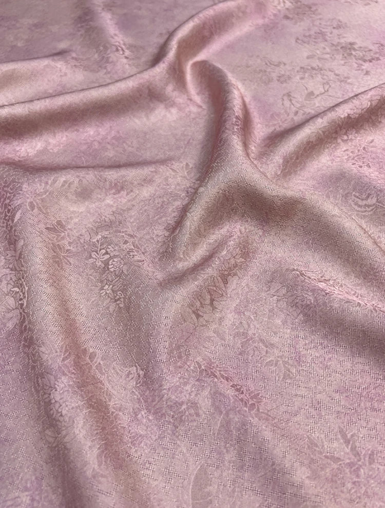 3 Colors! 45'' Wide 22MM Thickness Chinese Style Jacquard Silk Fabric by Yard for Summer One-piece Dress Clothes Pants Double-faced Silk DIY Sewing Material D1539
