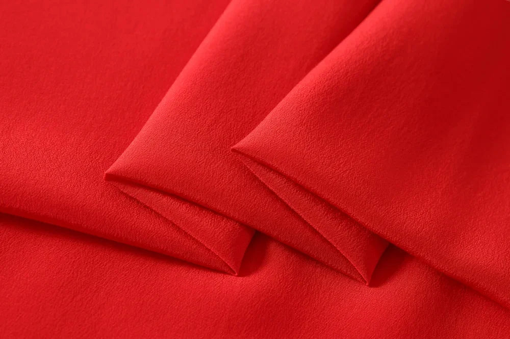 45'' Wide 16MM Solid Color Silk Crepe de Chine Fabric for Summer Soft Dress Shirt Clothes Cheongsam DIY Sewing Material Y051