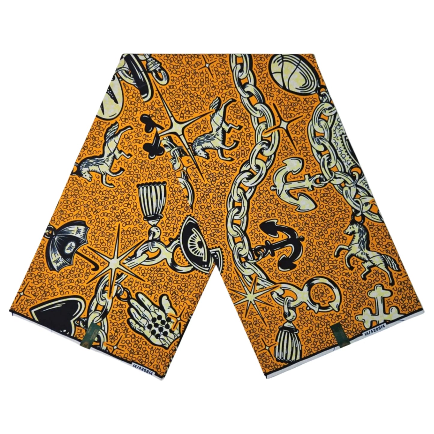 7 Patterns Print,6 Yards Long 115CM Wide African Batik Cotton Fabric for Clothing Cushion Sofa,Summer DIY Sewing Material R1068