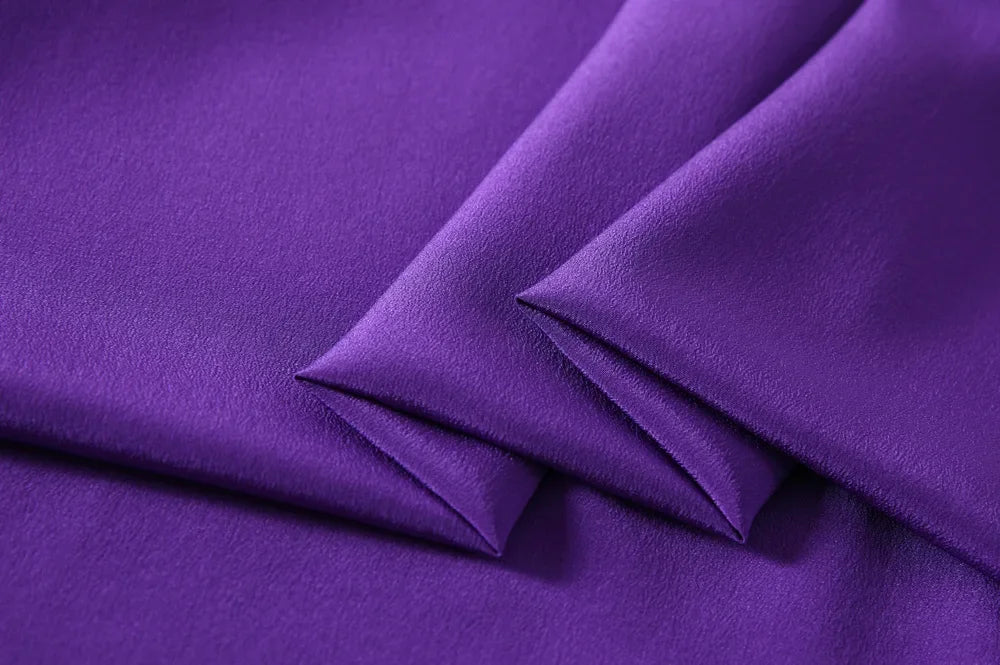 45'' Wide 16MM Solid Color Silk Crepe de Chine Fabric for Summer Soft Dress Shirt Clothes Cheongsam DIY Sewing Material Y051