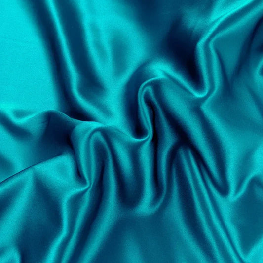 116'' Wide 22MM Solid Color Blue Black Golden Heavy Silk Crepe Plain Fabric for Comfortable Smooth Bedding Set DIY Sewing Material SC001