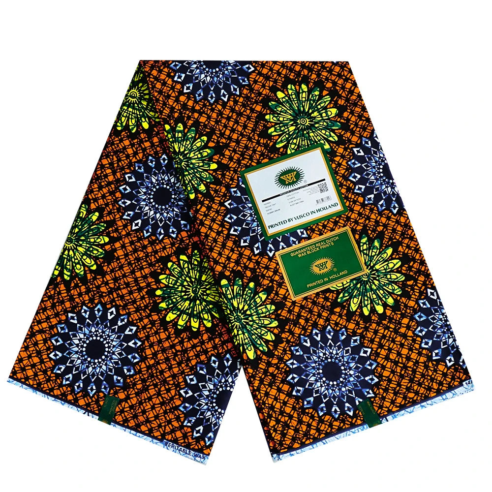 Summer Dress Pants Curtains Cushion DIY Sewing Cotton African Wax Batik Fabric-6 Yds Long 115CM Wide 11 Patterns Prints R1096