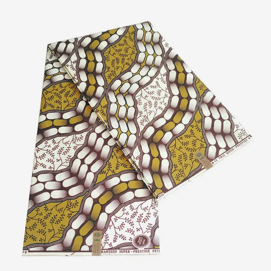 Special Print African Wax Fabric,Cotton Batik Fabric for DIY Sewing Spring Summer Home Clothing Sofa,115CM Wide 6Yards Long Material R788