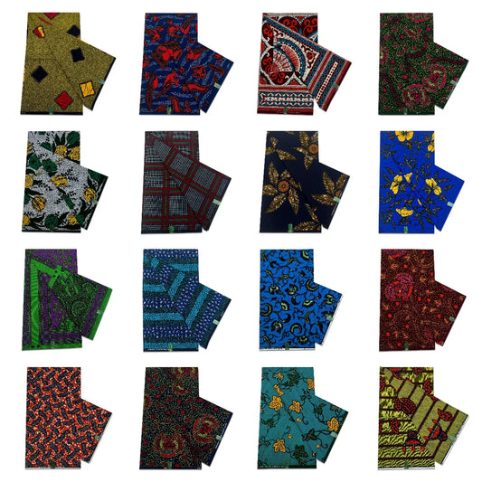 African Style Cotton Wax Batik Fabric for Summer Dress Clothing Cushion Curtains,DIY Sewing Material,16 Patterns Available R1108