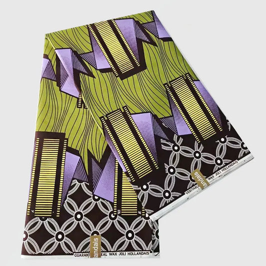 African Style Printed Wax Batik Cotton Fabric,Summer Spring Fabric for Geometric Design DIY Sewing Clothing Curtain Sofa R847