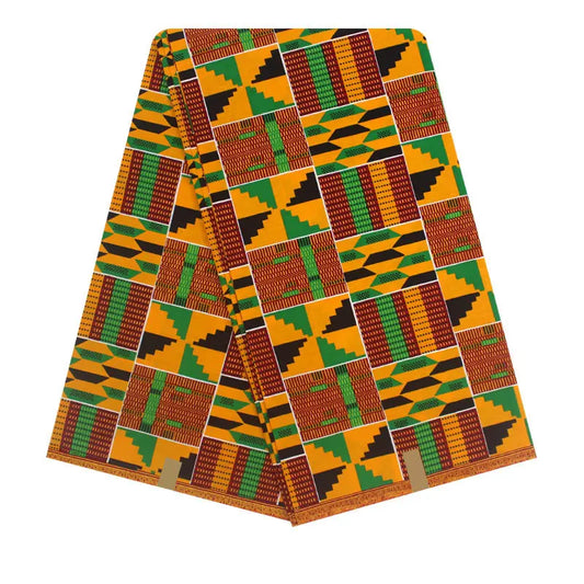 115CM Wide Special Square Printed African Wax Fabric,100% Cotton 40*40Yarns Cotton Batik Fabric for Clothes Pants Sofa DIY R885