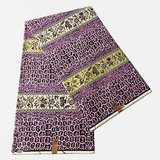 African Style Printed Wax Fabric for Sewing Crafting,24x24Yarns 115CM Wide,Batik Cotton Fabric for Summer Dress Pants Sofa R997