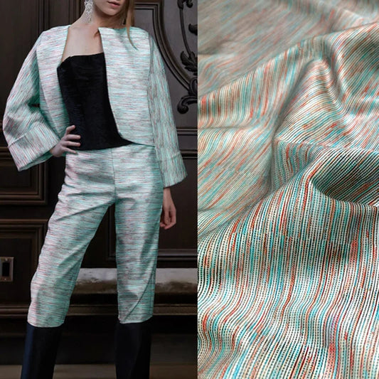 55'' Wide 20MM Thickness Stretch Twill Silk Fabric Material by Yard for Summer Spring Plants Blouse Dress Cheongsam DIY Sewing Material D1205