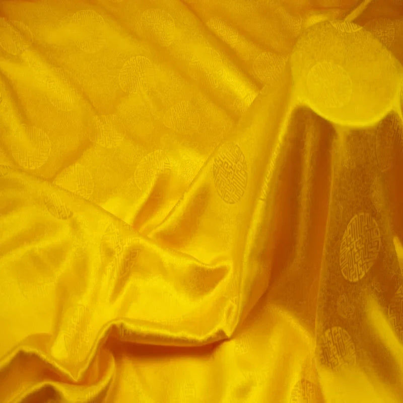 114CM Wide 16MM Chinese Style Jacquard Silk Satin Fabric for Summer one-piece dress Shirt Clothes DIY Sewing Material F062
