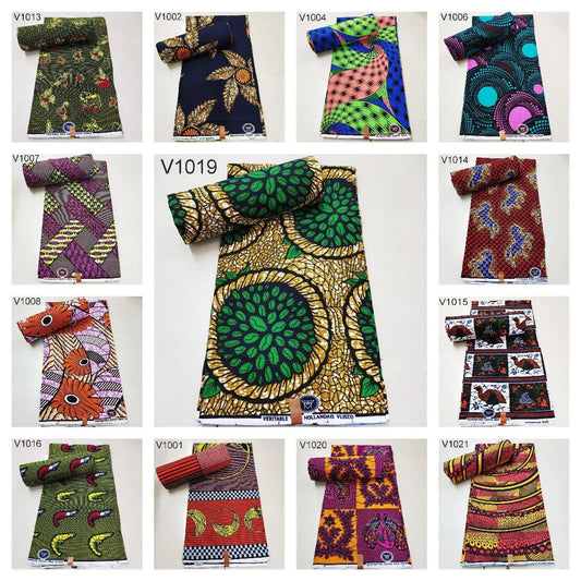 24 Patterns Available,African Wax Fabric with Prints,Batik Cotton Material Great for Sewing Summer Dress Clothes Cushions R1102