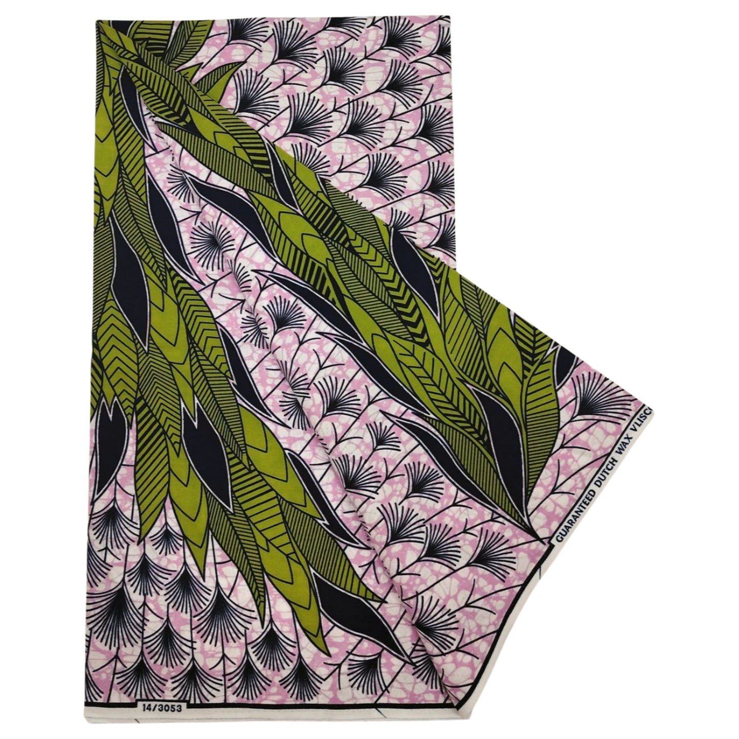 24*24Yarns African Cotton Batik Wax Fabric,115CM Wide Printed Green Design 6Yards Long,Summer Dress Pants Sofa DIY Material R851